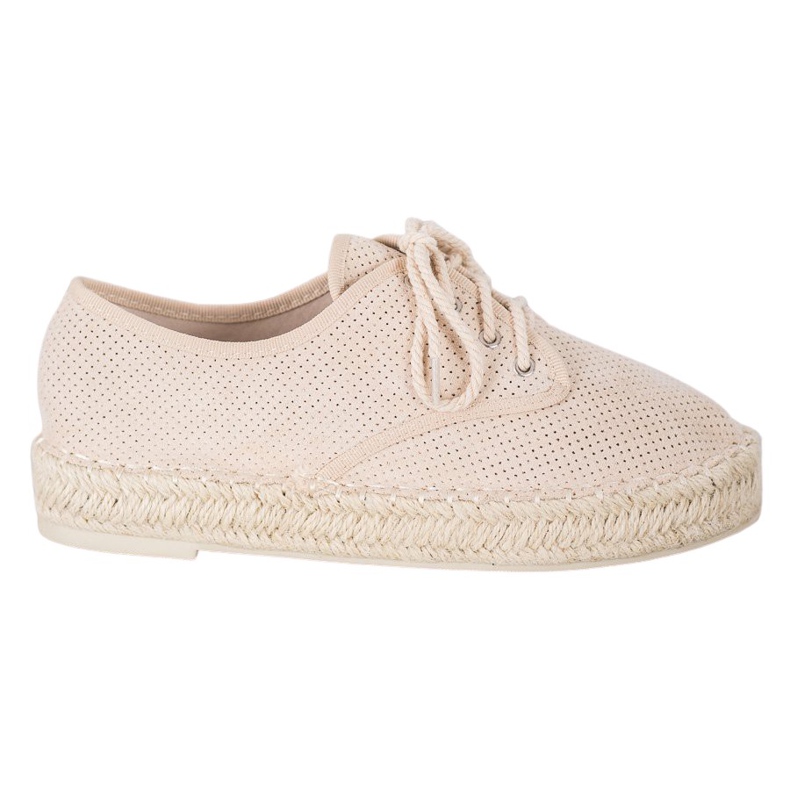 SHELOVET Espadrilles aus Wildleder braun
