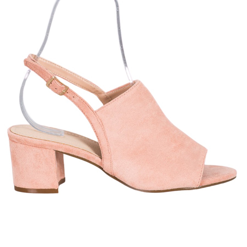 Small Swan Powder-Schuhe an einer Bar rosa
