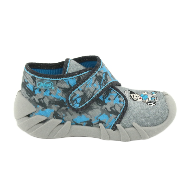 Befado Kinderschuhe 523P014 blau grau
