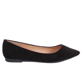 Schwarze Damen Ballerinas P3T1168-6 Black II Qualität