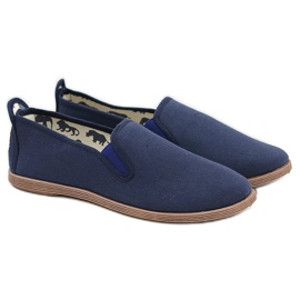 LIBRAPOP Herren Textil Marineblaue Espadrilles Livo Sneakers navy blau