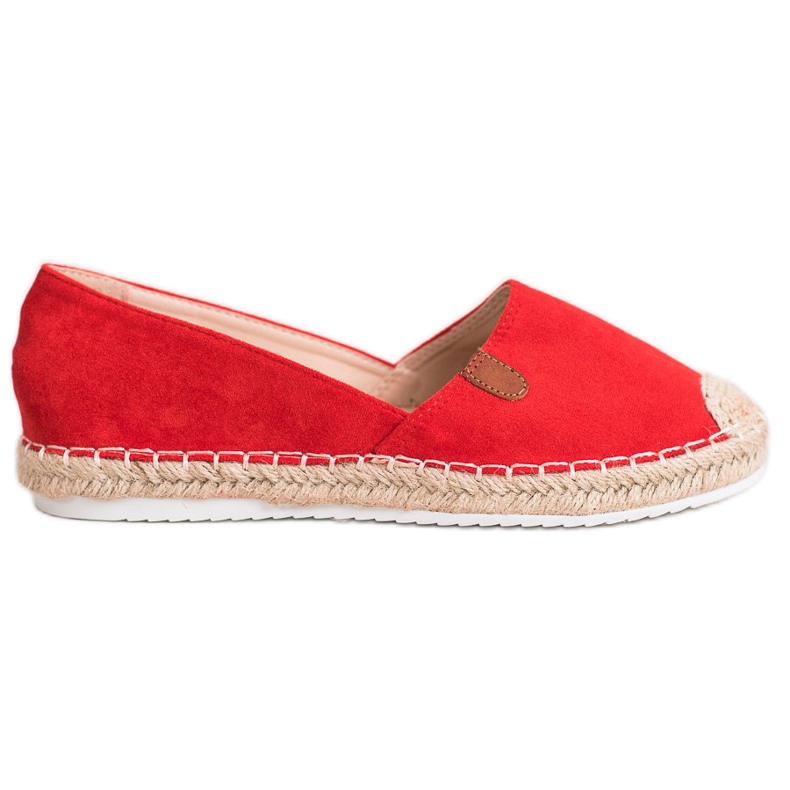 SHELOVET Klassische Espadrilles rot