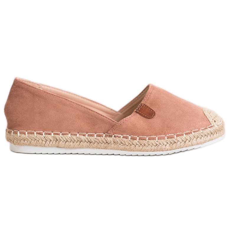 SHELOVET Klassische Espadrilles rosa