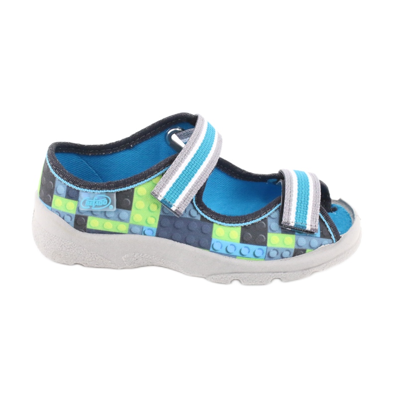 Befado Kinderschuhe 969X152 blau grau