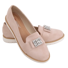 Pastell Wildleder beige Loafer T245 Beige
