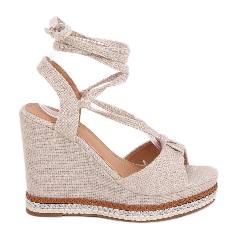 Beige GP07 Beige Keilsandalen