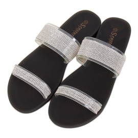 Schwarze Silikon-Flip-Flops BG51 Schwarz