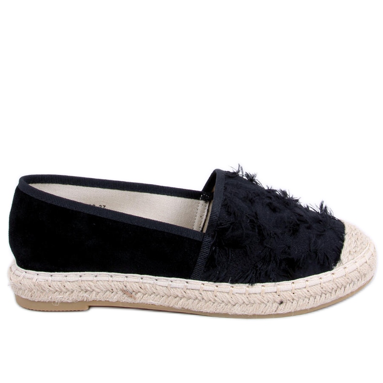 Schwarze Damen Espadrilles BB29 Black