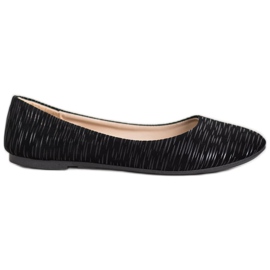 BAOLIKANG Schwarze Ballerina mit Muster
