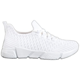 SUPER COOL Weiße Textil-Sneakers