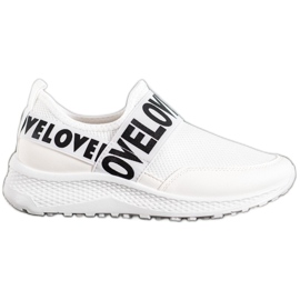 Weide Weiße Slipony Liebe