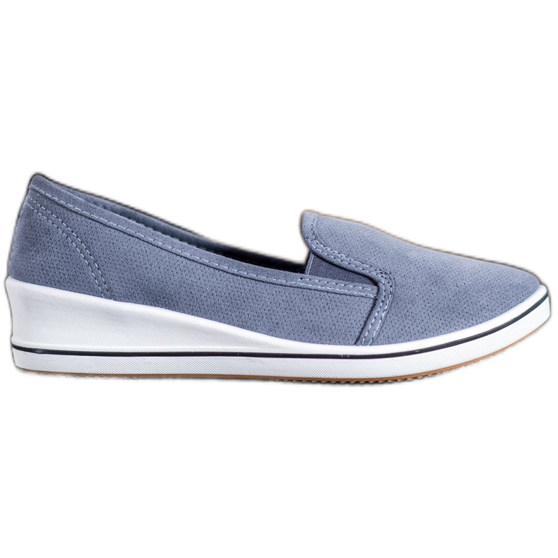 SHELOVET Slipper aus Wildleder blau