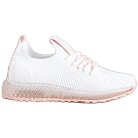 SHELOVET Sneakers mit transparenter Sohle weiß