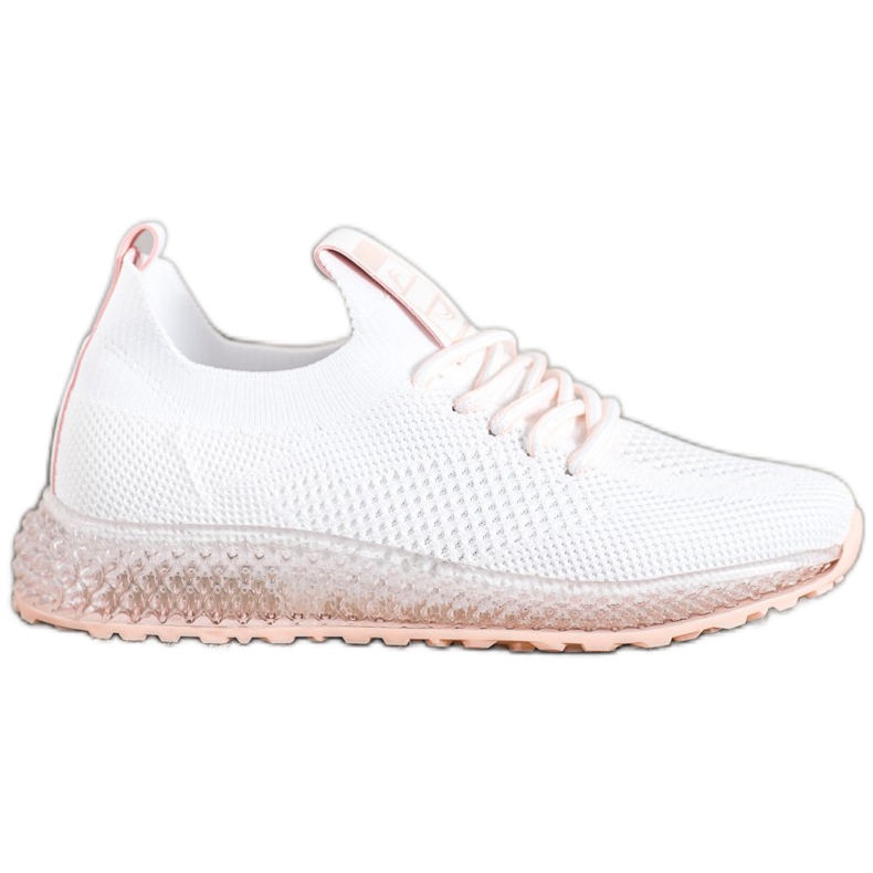 SHELOVET Sneakers mit transparenter Sohle weiß