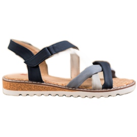 Kylie Sandalen mit Klettverschluss navy blau blau