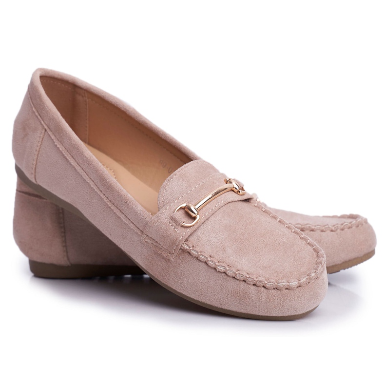 BUGO Damen Slipper Wildleder Beige Dive