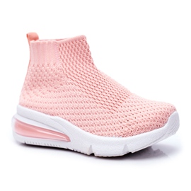FRROCK Kinder Sportschuhe High Pink Tobi rosa