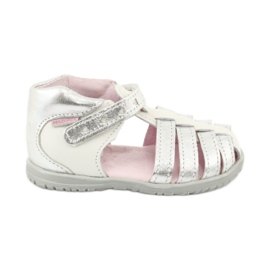 Ledersandalen Mazurek 245 weiß grau