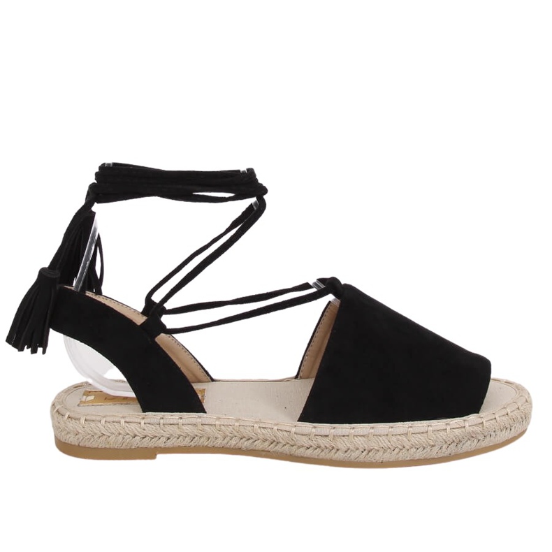 Schwarze Damen Espadrilles BB25 Black