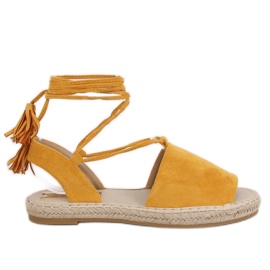 BB25 Gelbe Honig-Espadrilles für Damen