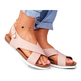 Damen Sandalen Big Star Powder Pink FF274624 rosa