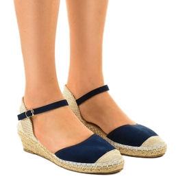 Marineblaue Espadrilles 3M85-18 navy blau