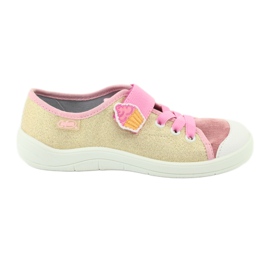 Befado Kinderschuhe 251Y141 rosa gelb