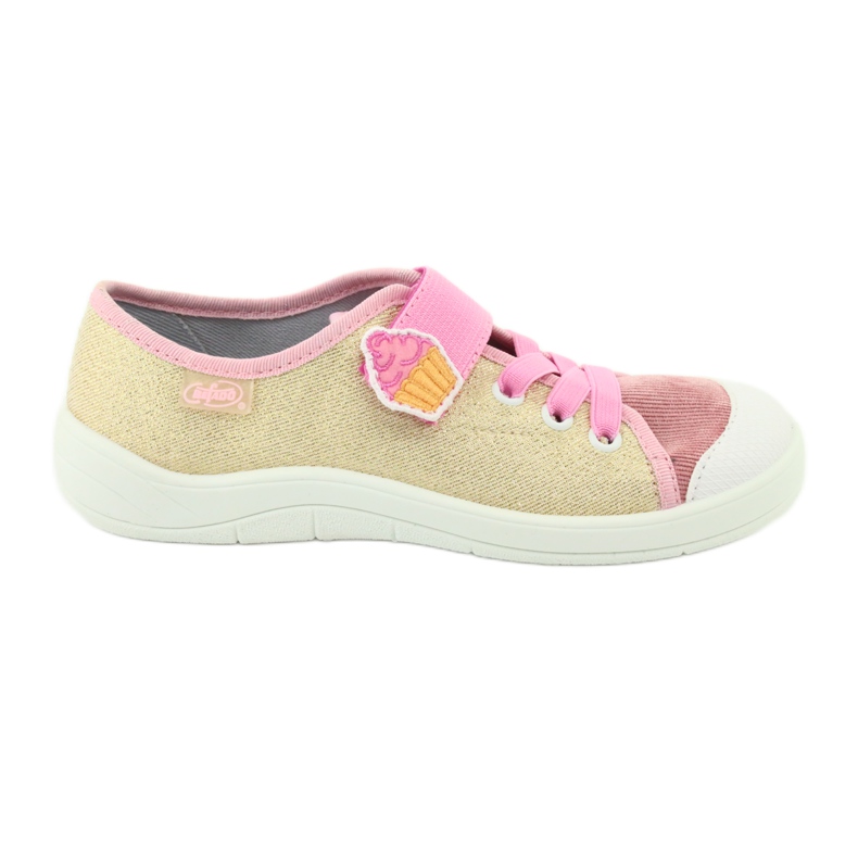 Befado Kinderschuhe 251Y141 rosa gelb