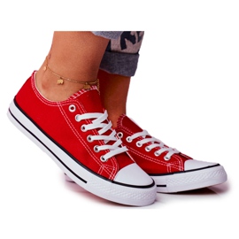 PS1 Klassische Sneakers für Damen Rot Omerta