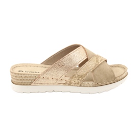 Bequeme COMFORT INBLU SABBIA OF020 Hausschuhe beige golden