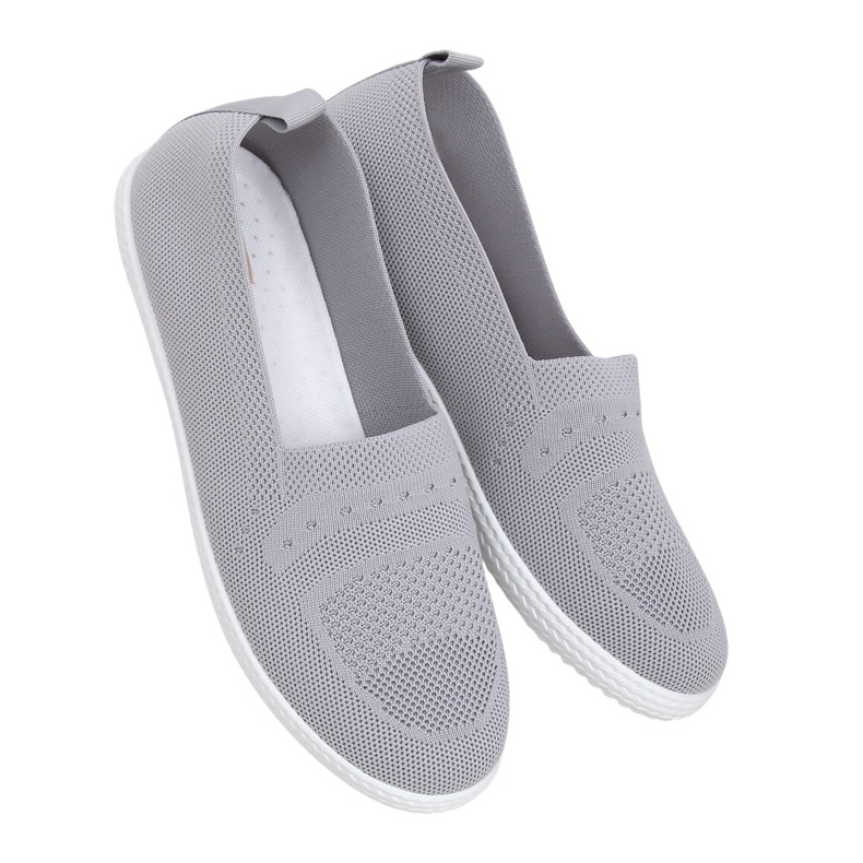 Graue graue Sneakers für Damen ZK097 Grigio