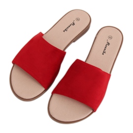 Rote Damen-Hausschuhe WL1606 Rot