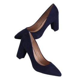 Pumps an der Säule, marineblau E08-12 Blau navy blau