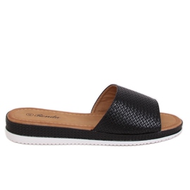 Schwarze Damen Hausschuhe BQ-66 Schwarz