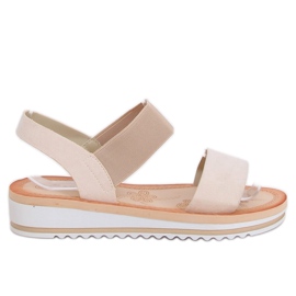 Beige Sandalen für Damen E008 Beige