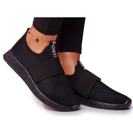 SEA Leichte Sportschuhe für Damen Schwarz La Fiesta