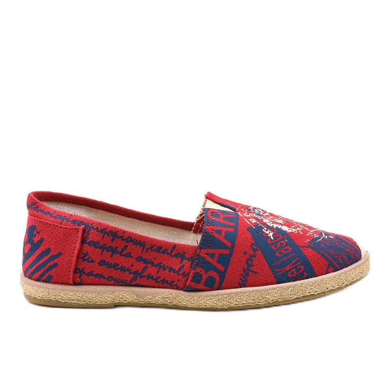 Rote Herrenschuhe Espadrilles BKA-48 blau