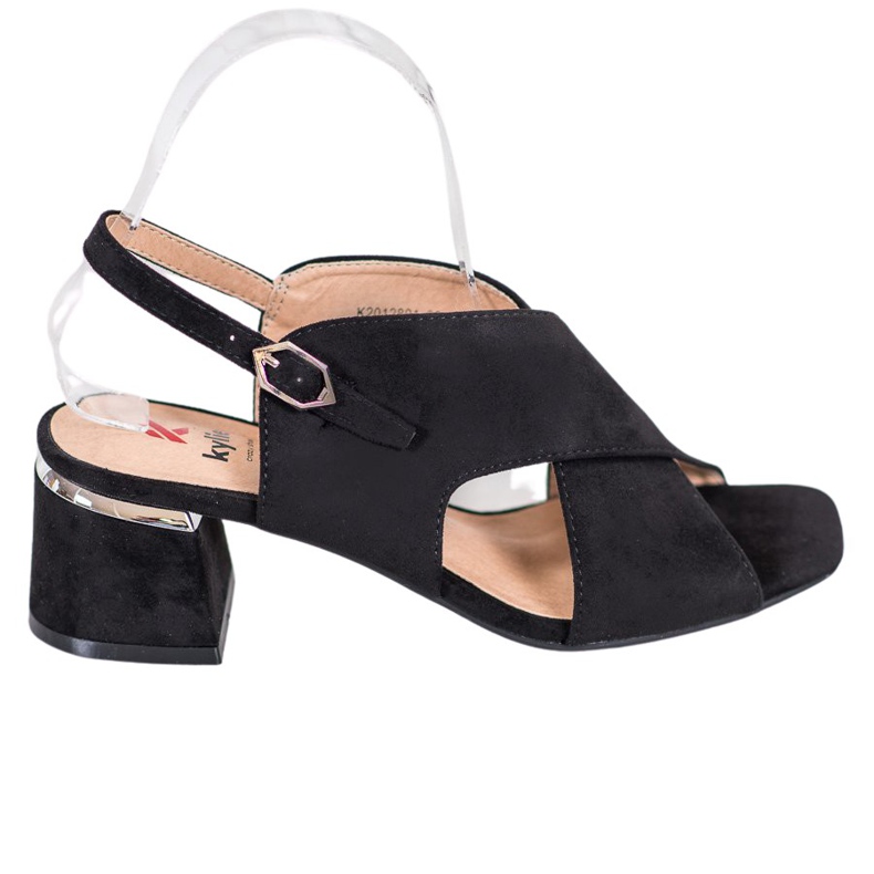 Kylie Stilvolle schwarze Sandalen