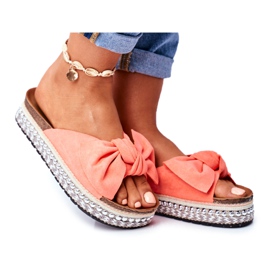 Hohe Hausschuhe für Damen Coral Mortigo rosa