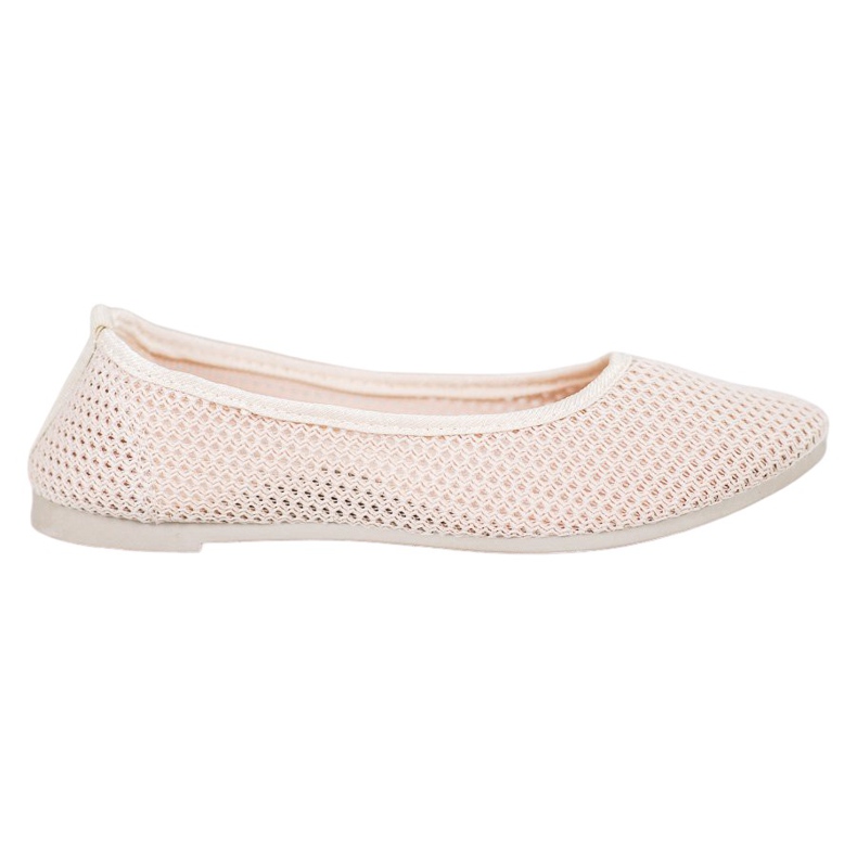 SHELOVET Leichte durchbrochene Ballerinas braun