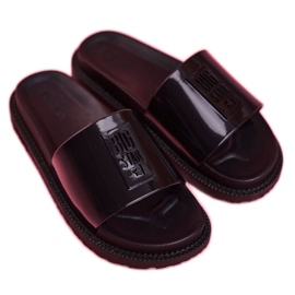 Damen Hausschuhe Big Star auf der schwarzen Plattform FF274813