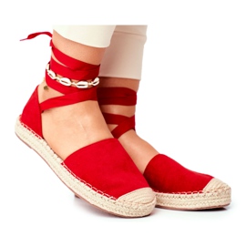 SEA Damen Espadrilles, Leinen gebunden, Rot Bonjour