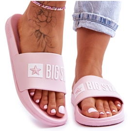 Damen Hausschuhe Big Star Pink FF274A201 rosa