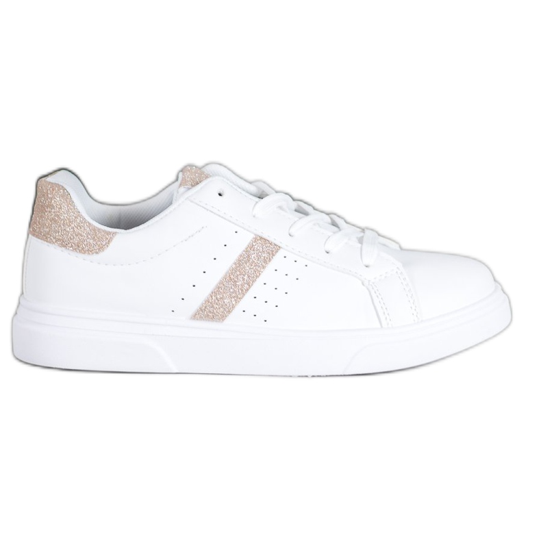 SHELOVET Sportschuhe mit Glitzer weiß