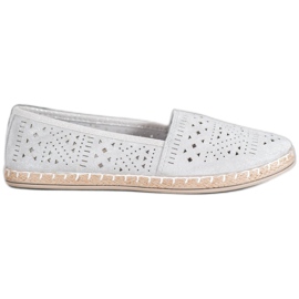 MCKEYLOR Aztekische Espadrilles mit aztekischen Mustern grau