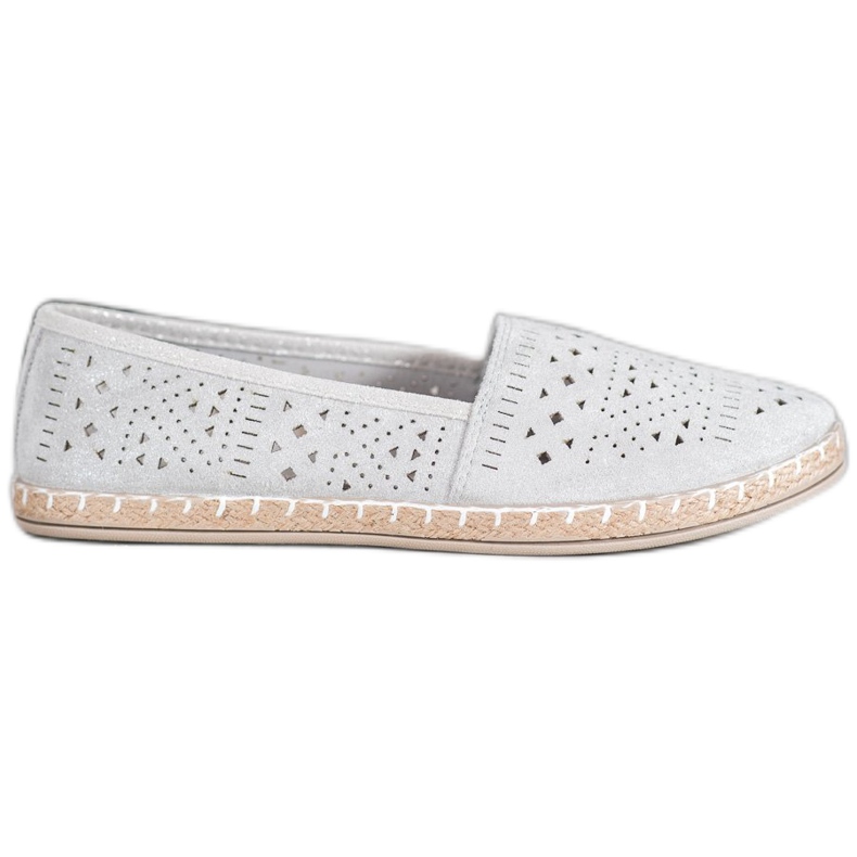 MCKEYLOR Aztekische Espadrilles mit aztekischen Mustern grau