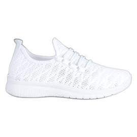 SHELOVET Weiße durchbrochene Schuhe