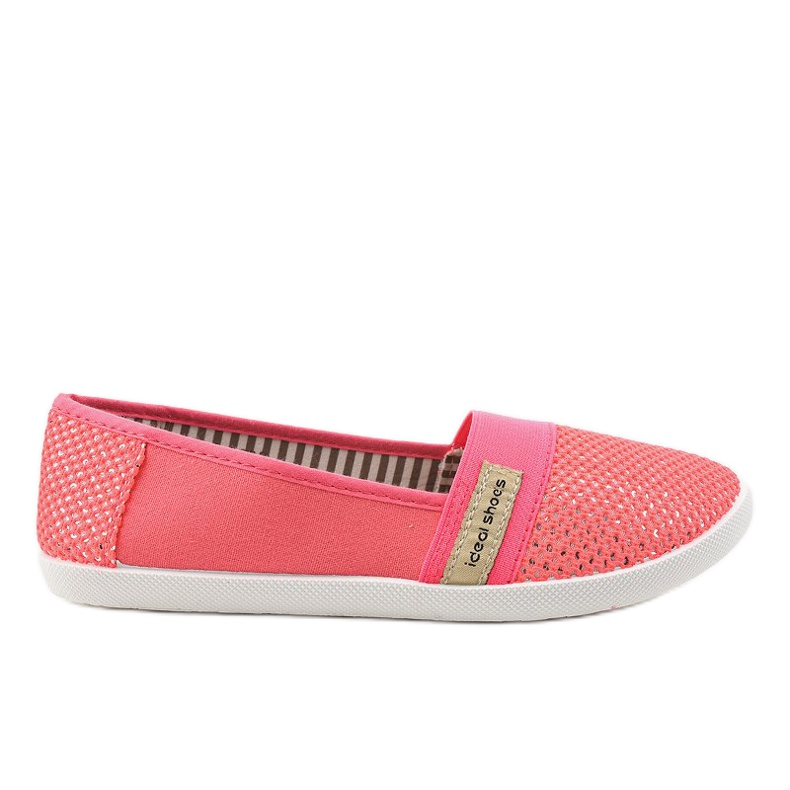 XJ-2689 Slip-On-Sneakers aus rosa Lycra