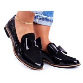 Damen Brogues Maciejka Lackierte Loafer Schwarz 04099-01 / 00-5