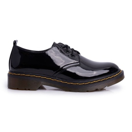 SEA Damen Brogues Lackiert Schwarz Do It Better!